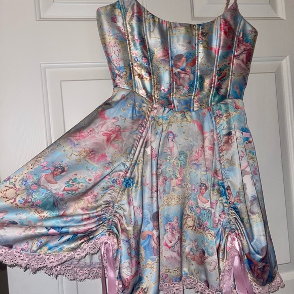 Dolls Kill Sugar Thrillz Pastel Fantasy Dress - Picture 2 of 12